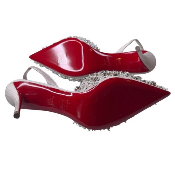 NWT Christian Louboutin Queenissima Sling 80 (37.5/7.5) - Picture 8 of 8